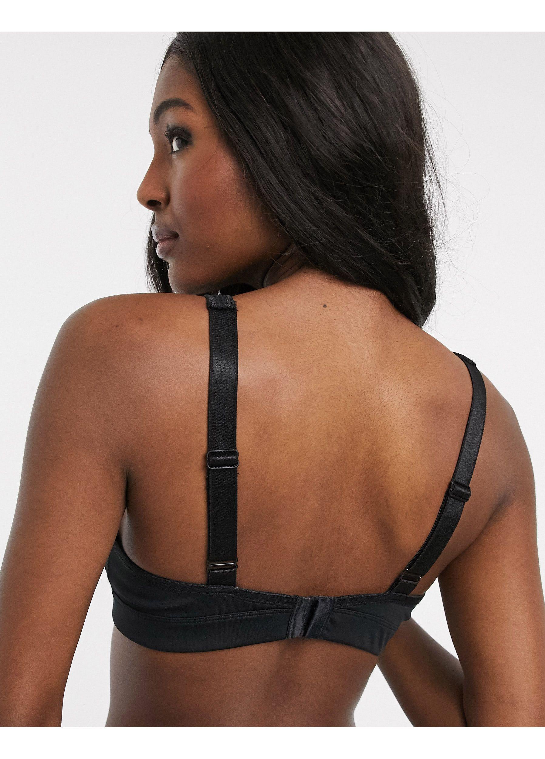 ASOS 4505 Synthetic Maternity Nursing Sports Bra in Black Lyst