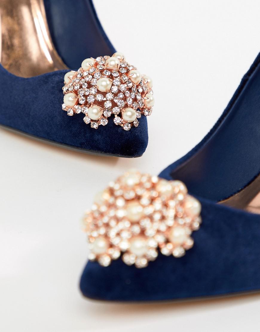 ted baker pointed embellished high heels