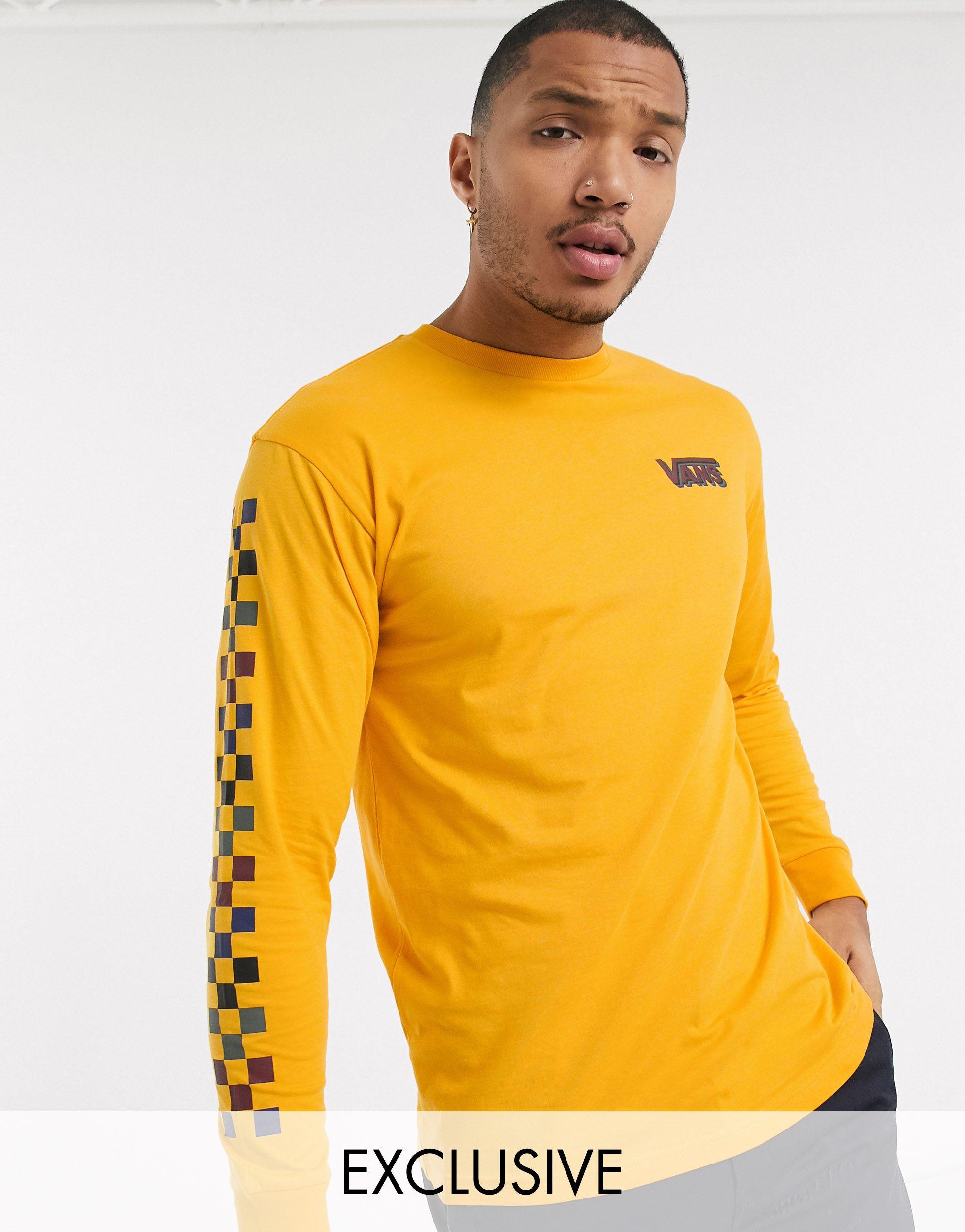 Vans Fastline Yellow Long Sleeve T-Shirt