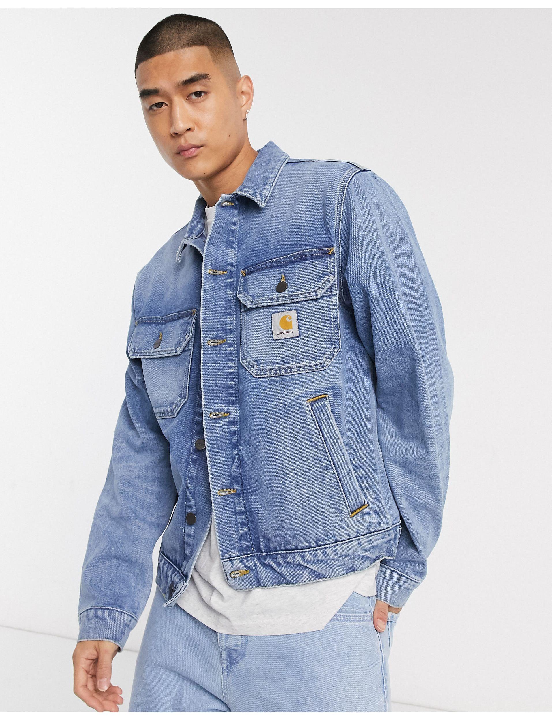 Stetson giacca di jeans slavato da Uomo di Carhartt WIP in Blu