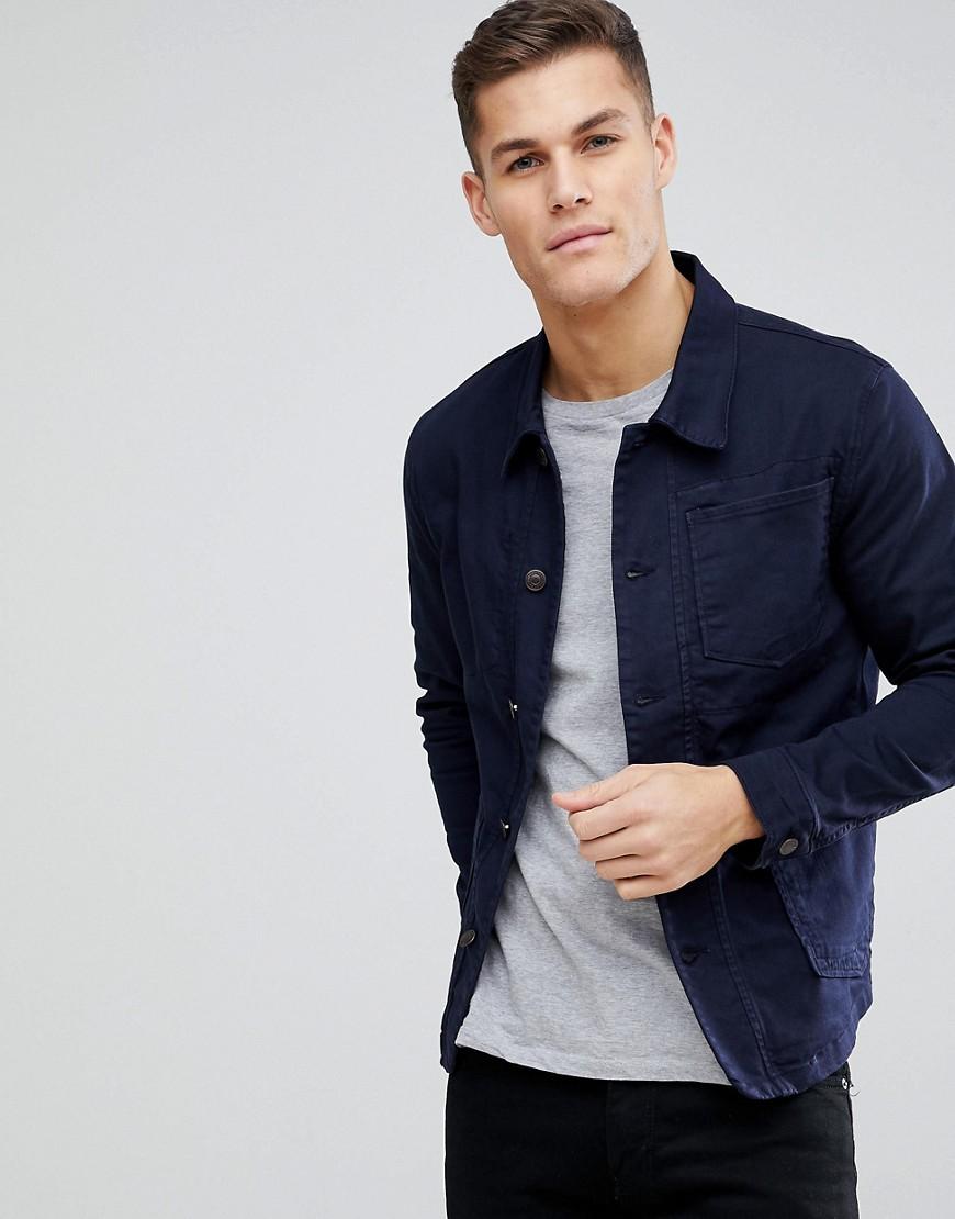 navy worker jacket