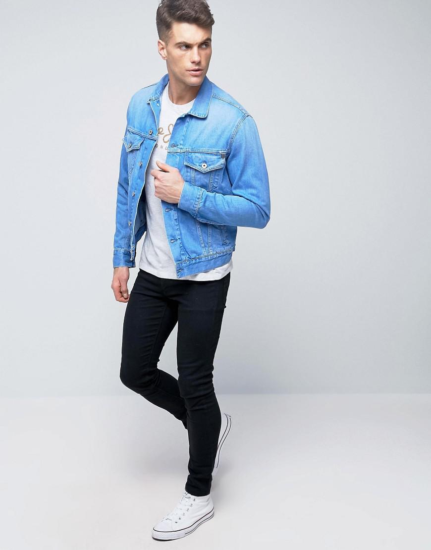 denim jacket sky blue colour