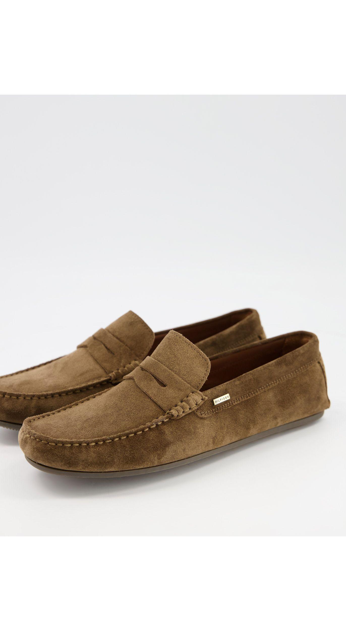 Tommy Hilfiger Klassieke Suède Penny Loafers in het Bruin voor heren | Lyst  NL