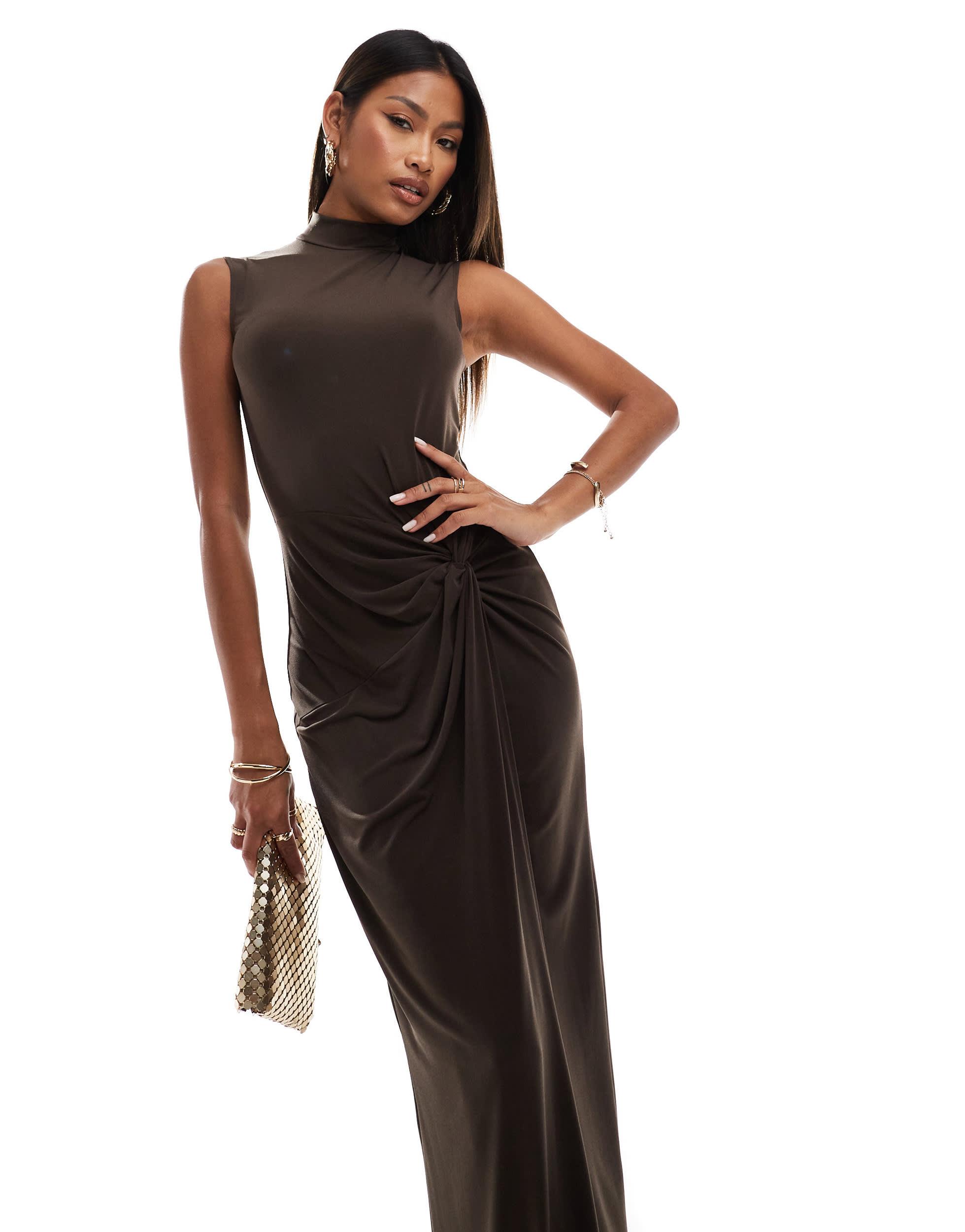 chinese dress ladies The Sleeveless Side Bottom Flounce Gown Classic  Cenia New York