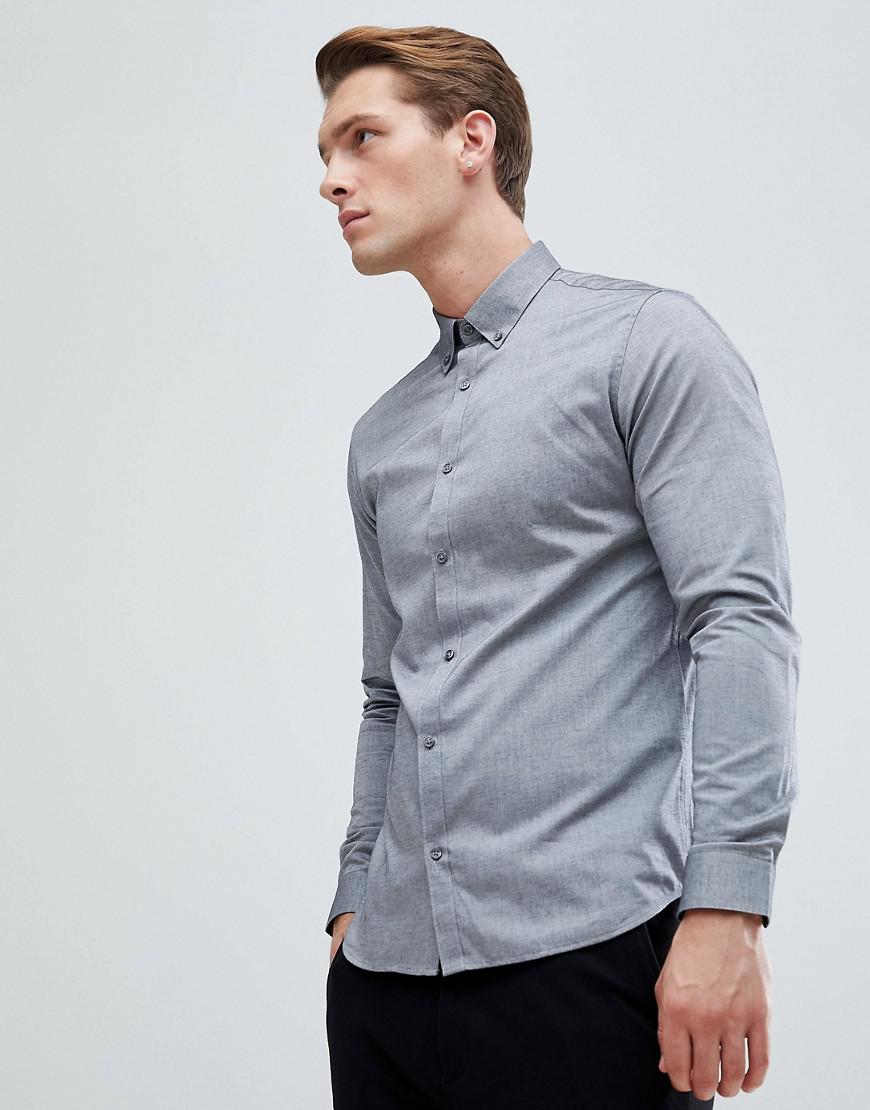 lyst jones premium slim shirt in gray for lyst jones premium slim shirt in gray for