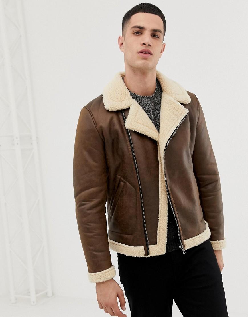Chaqueta de aviador de Only \u0026 Sons de hombre de color Marrón | Lyst