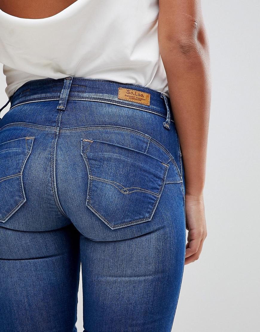 Vaqueros wonder push up cropped | Vaqueros Salsa Jeans