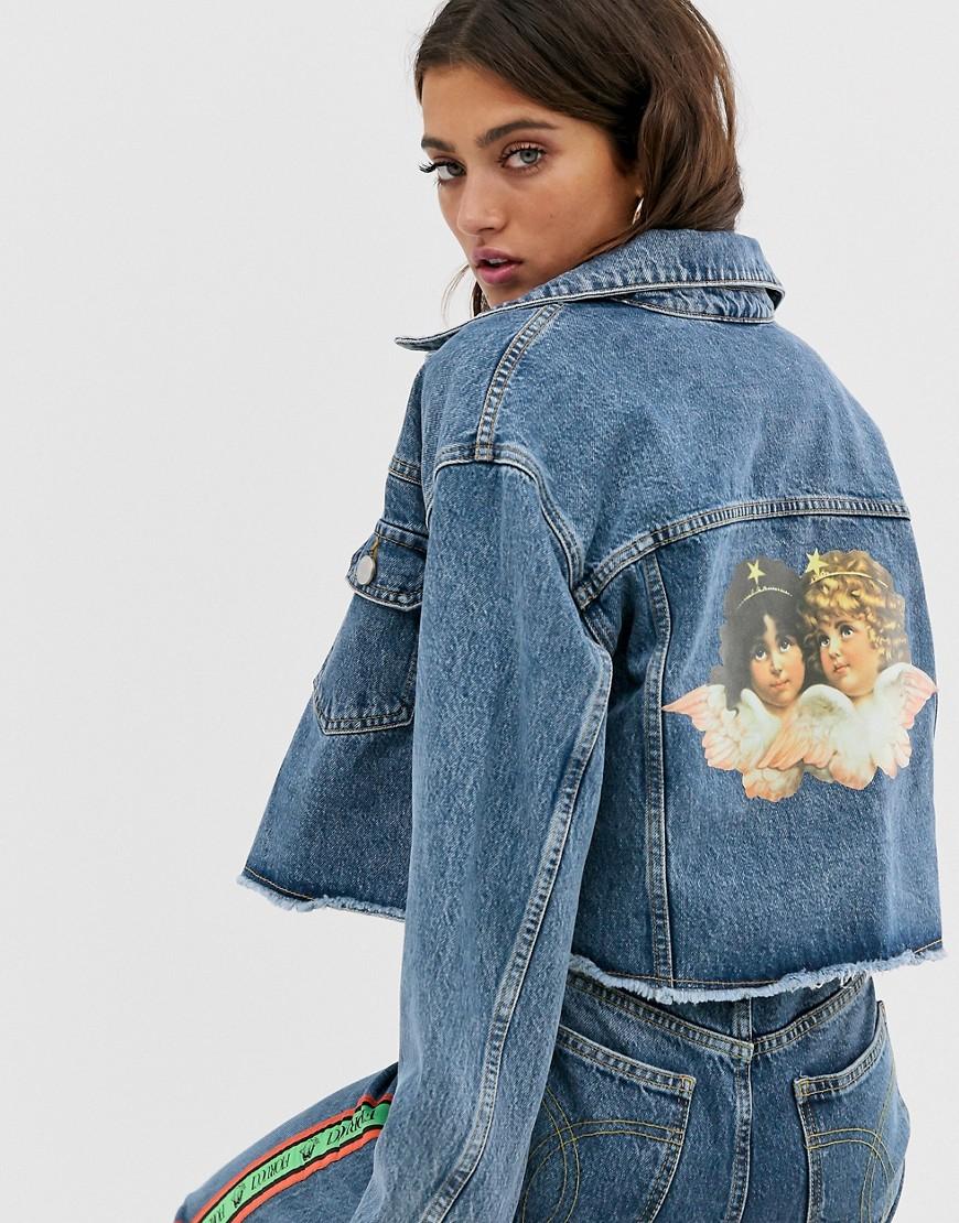 Fiorucci Denim Berty Jacket With Angel 