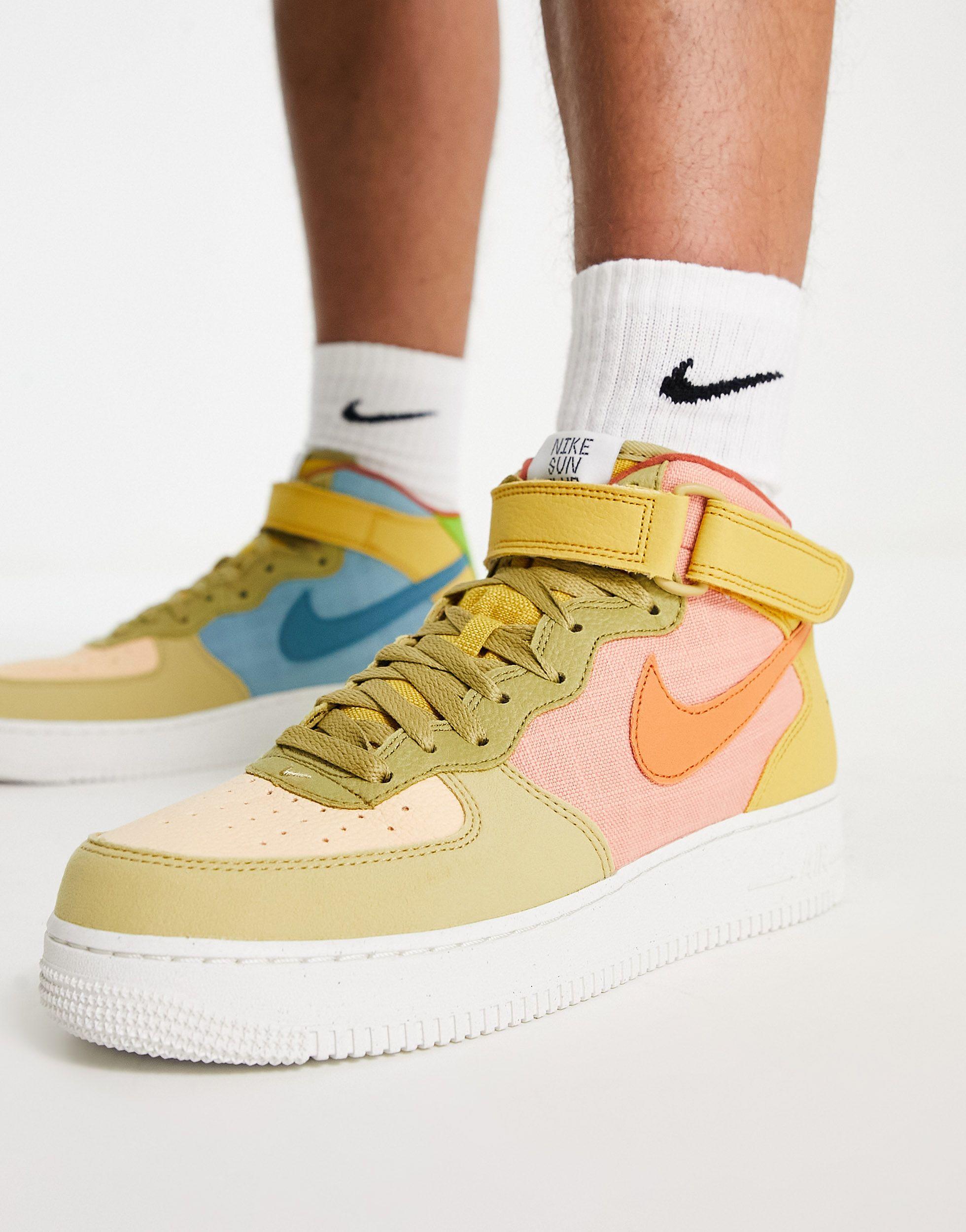 Nike Air Force 1 '07 Lv8 Nn Mid Sneakers in Natural for Men | Lyst
