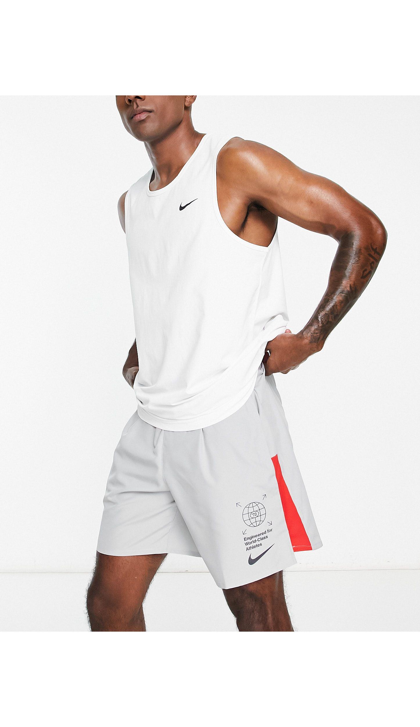 Nike Dri-fit 7inch Shorts in White for Men | Lyst