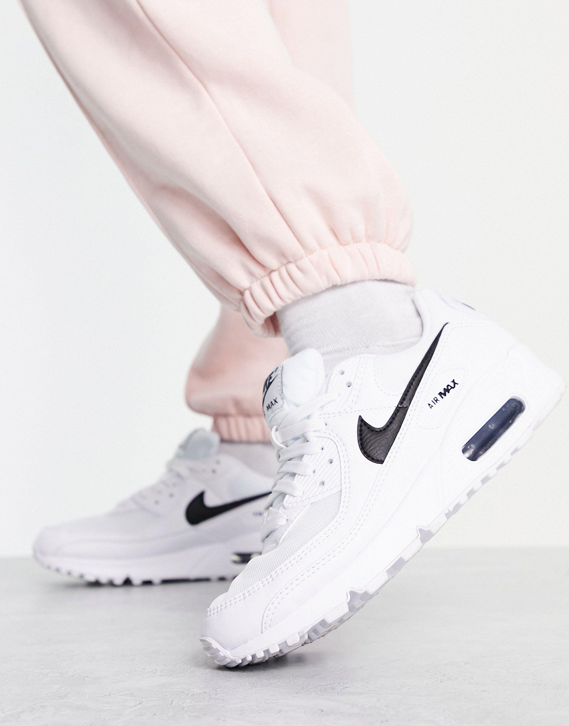 Nike Air Max 90 Trainers in White (Natural) | Lyst