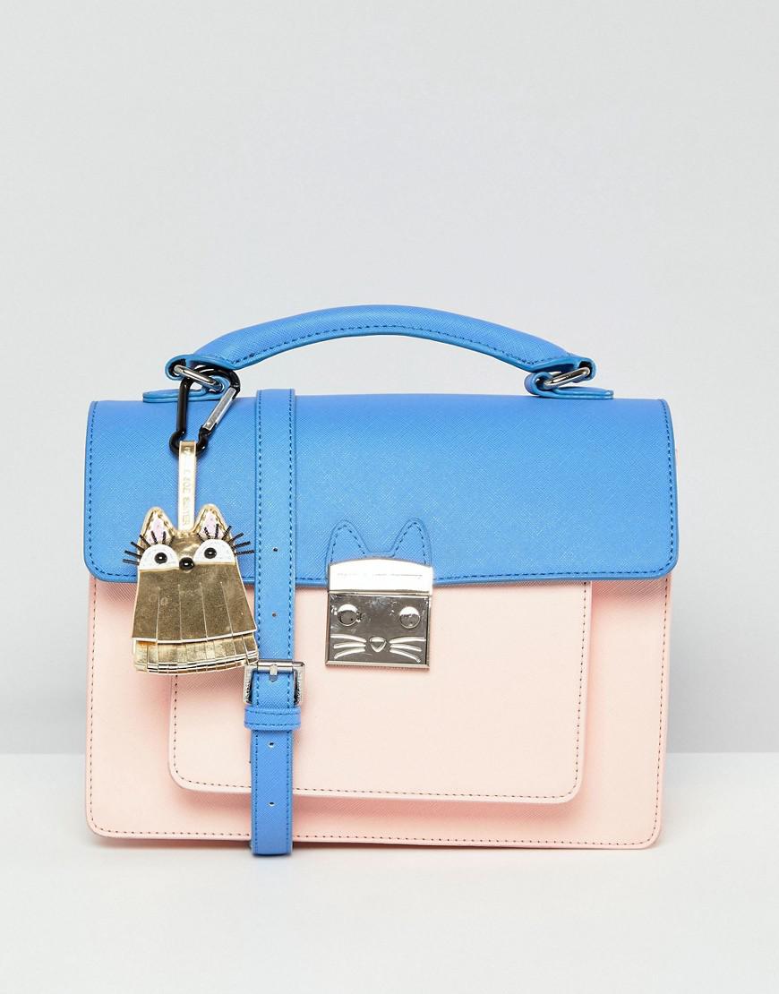 Lyst Paul Joe Sister Color Contrast Cross Body Bag In Pink Gallery