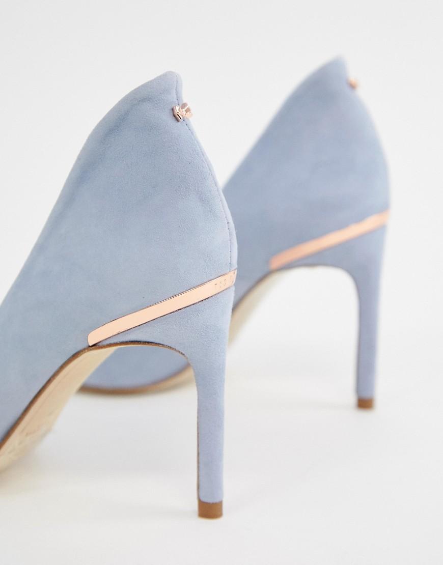 ted baker blue suede heels