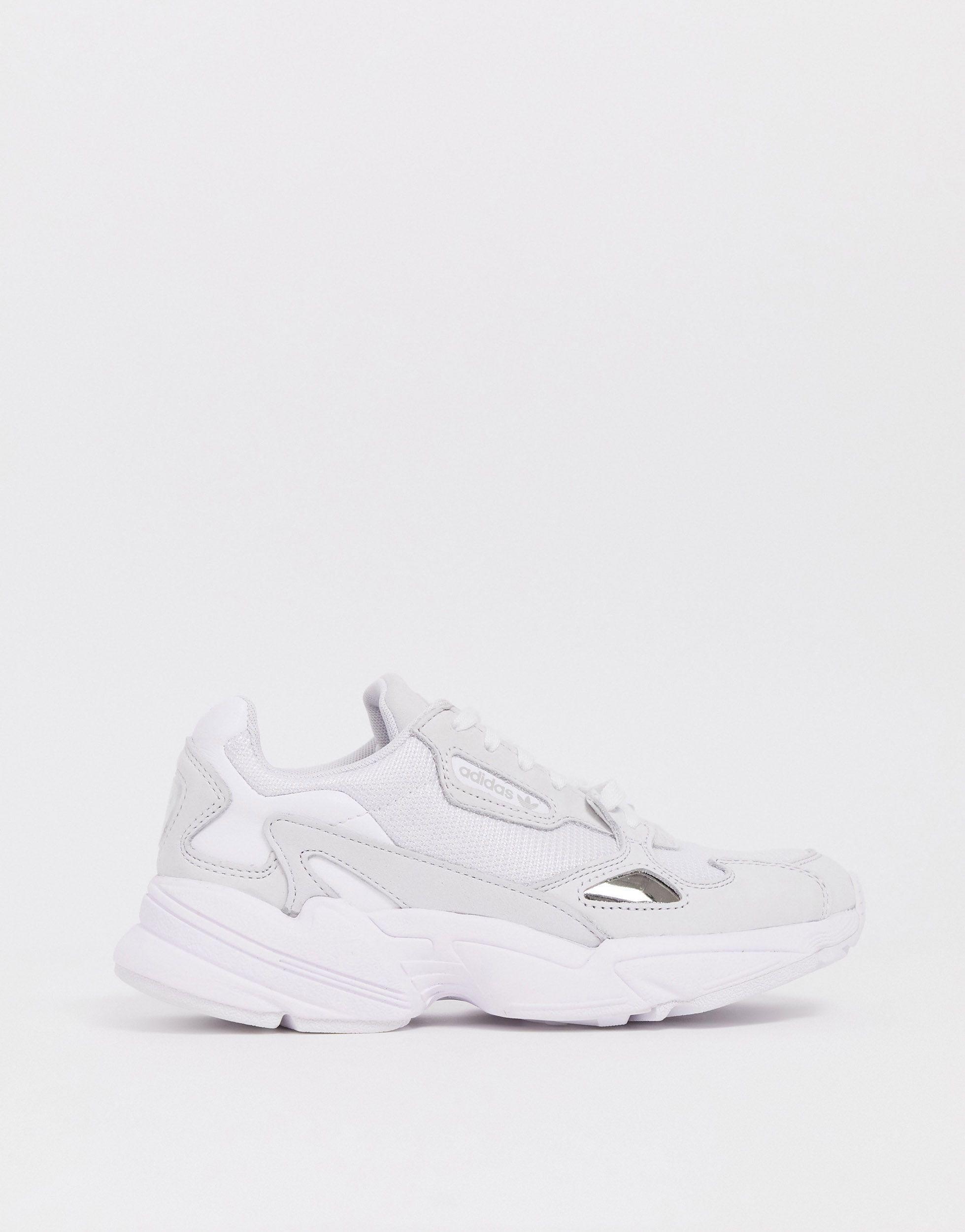 adidas Originals Suede Falcon in White/White/Crystal White (White) - Save  50% | Lyst