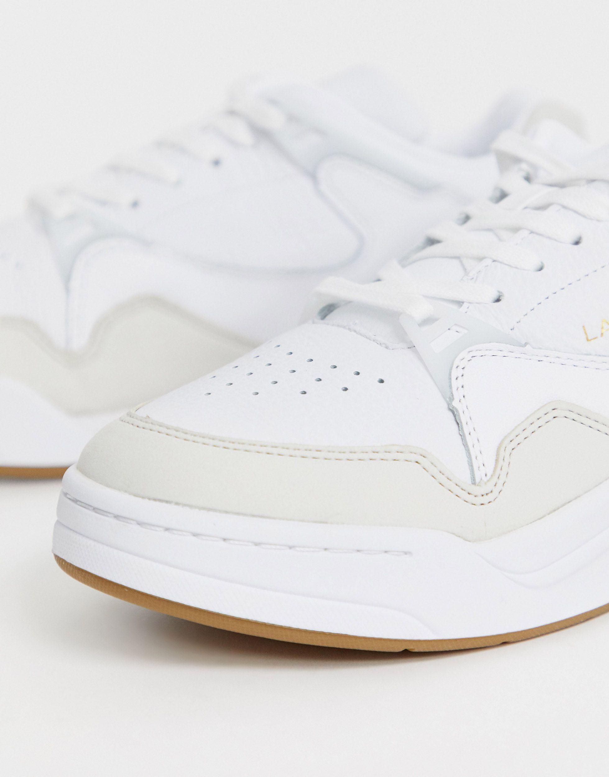 Lacoste Court Slam Chunky Trainers With Gum Sole in White for Men | Lyst