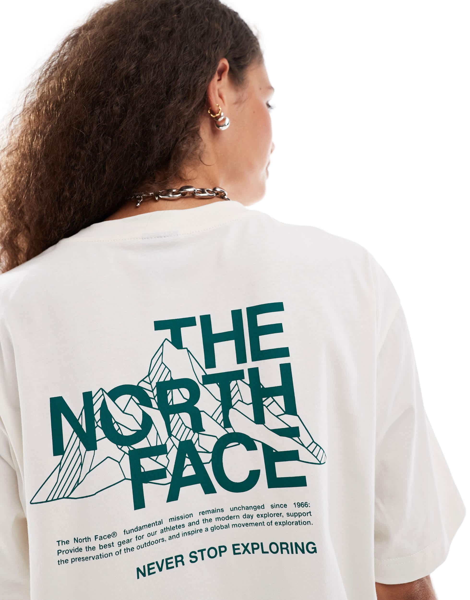 ★英国発*The North Face*新作*Mountain Sketch back Tシャツ/NV Buy The North Face Stone Moutain Sketch Back Print Relaxed