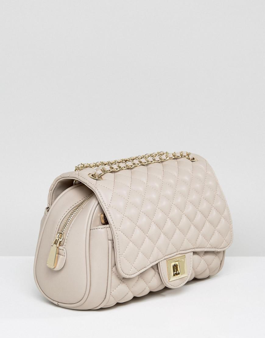 Marc B. Knightsbridge Quilted Shoulder Bag In Nude in Natural | Lyst UK