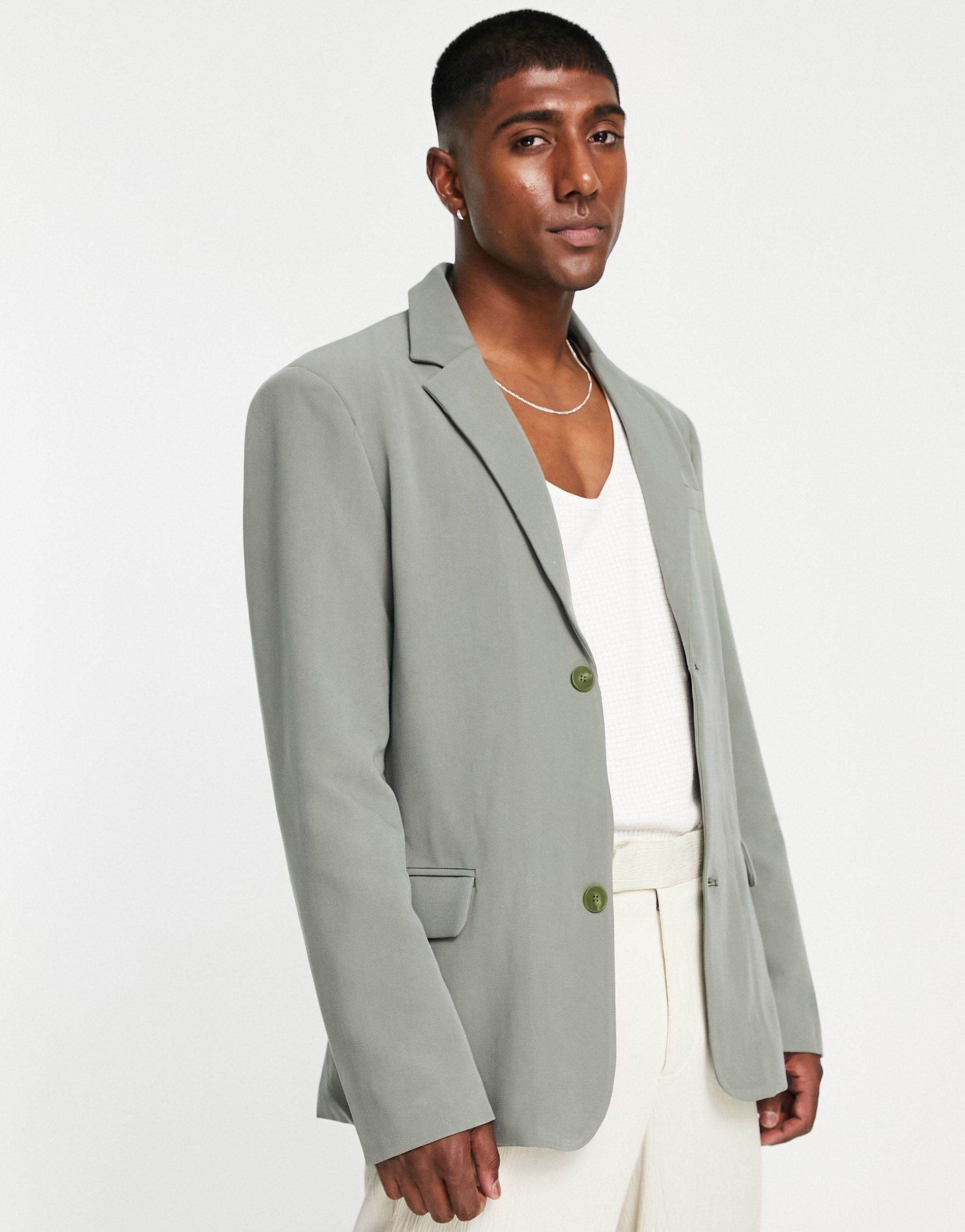 Ban.do Regular Fit Jersey Suit Jacket in Green for Men | Lyst