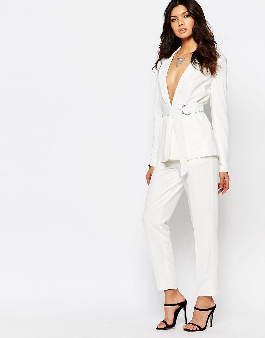 Y.A.S Synthetic Nellie Tailored Jacket With D-ring in White - Lyst