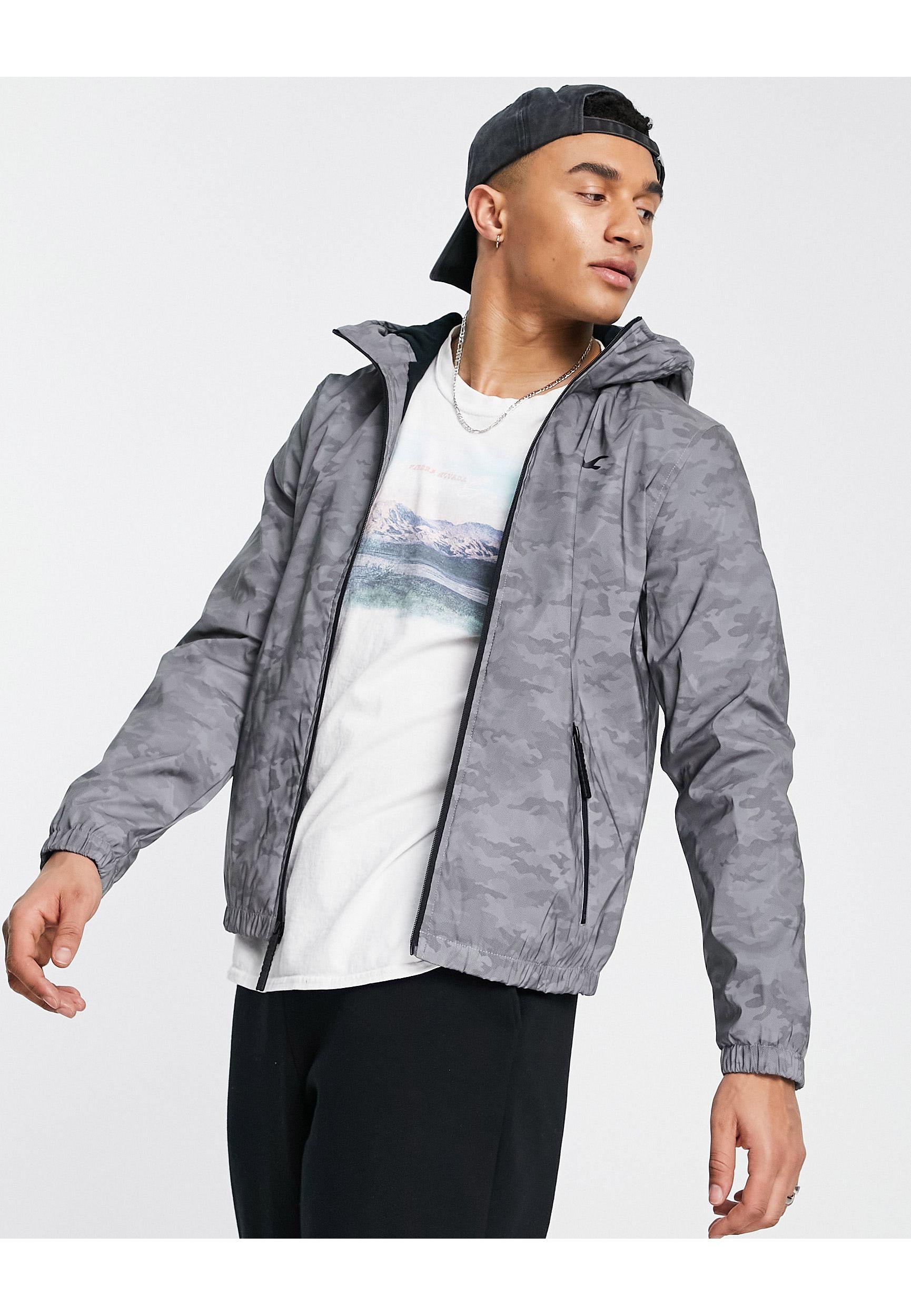 Hollister windbreaker camo sale
