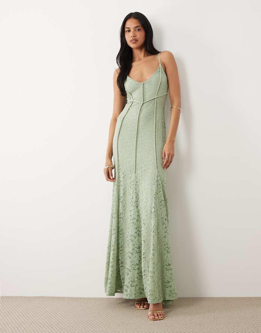 empire waist dress era Long Sleeve Empire Waist Maxi Dress main image 1