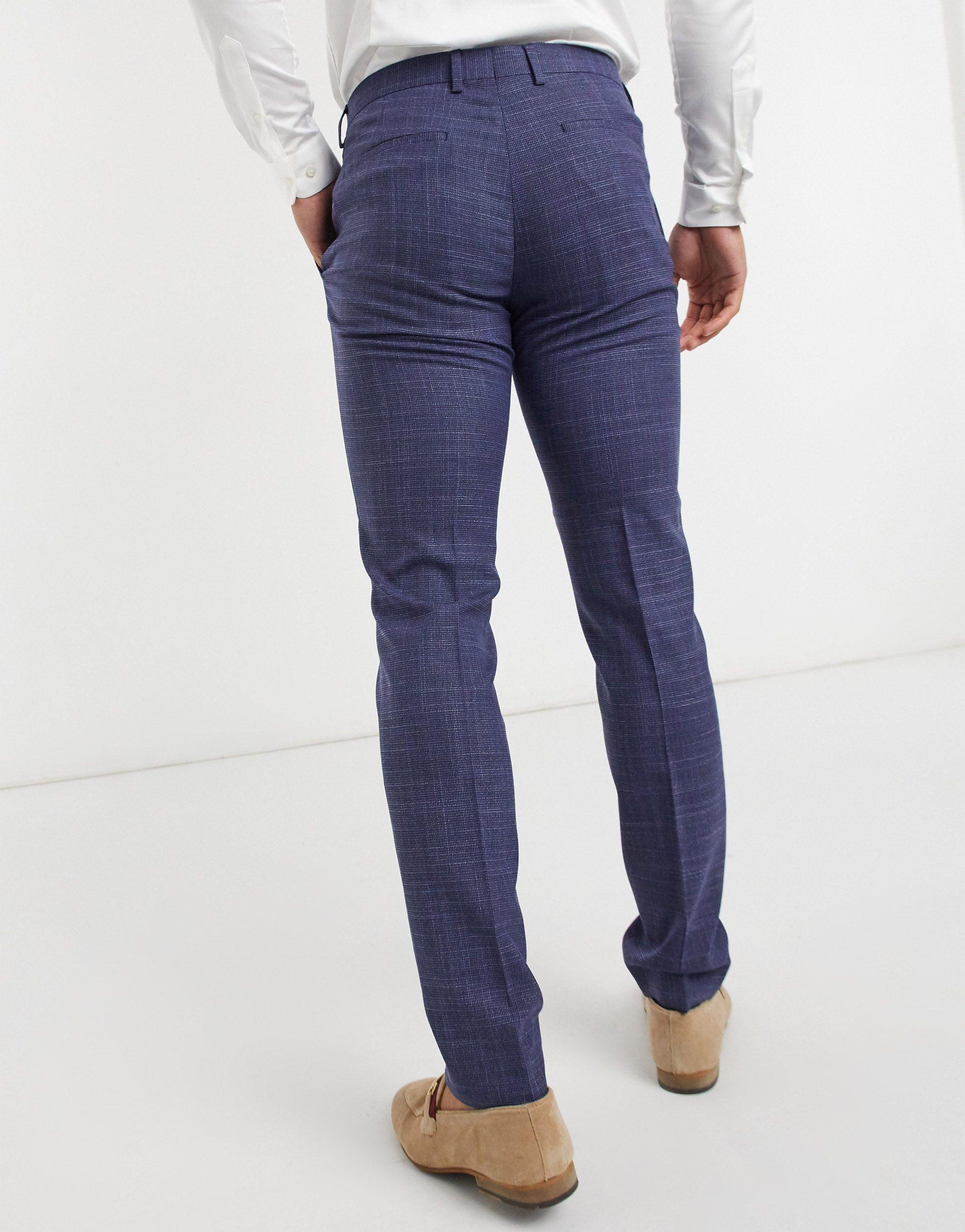 fysiek Op te slaan Pickering Tommy Hilfiger Extra Slim Fit Smart Trousers in Blue for Men | Lyst