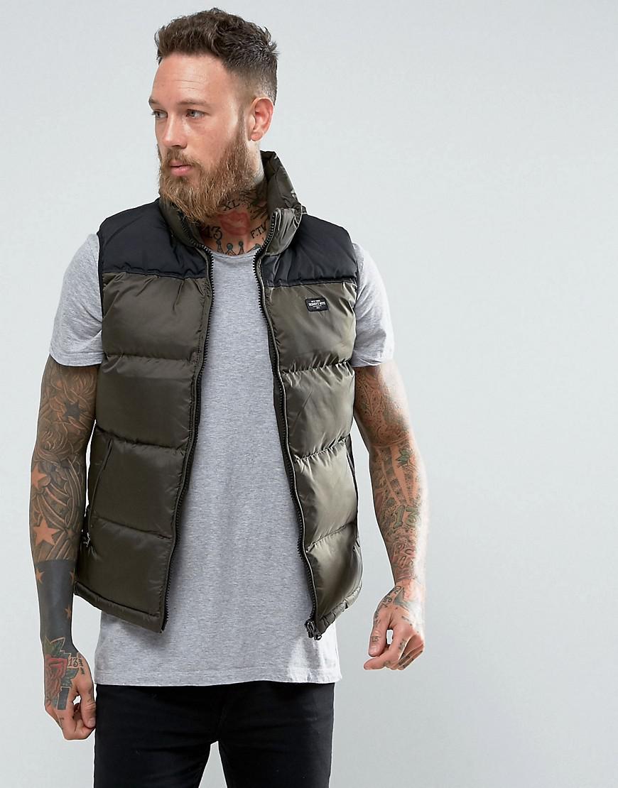 slim fit puffer vest