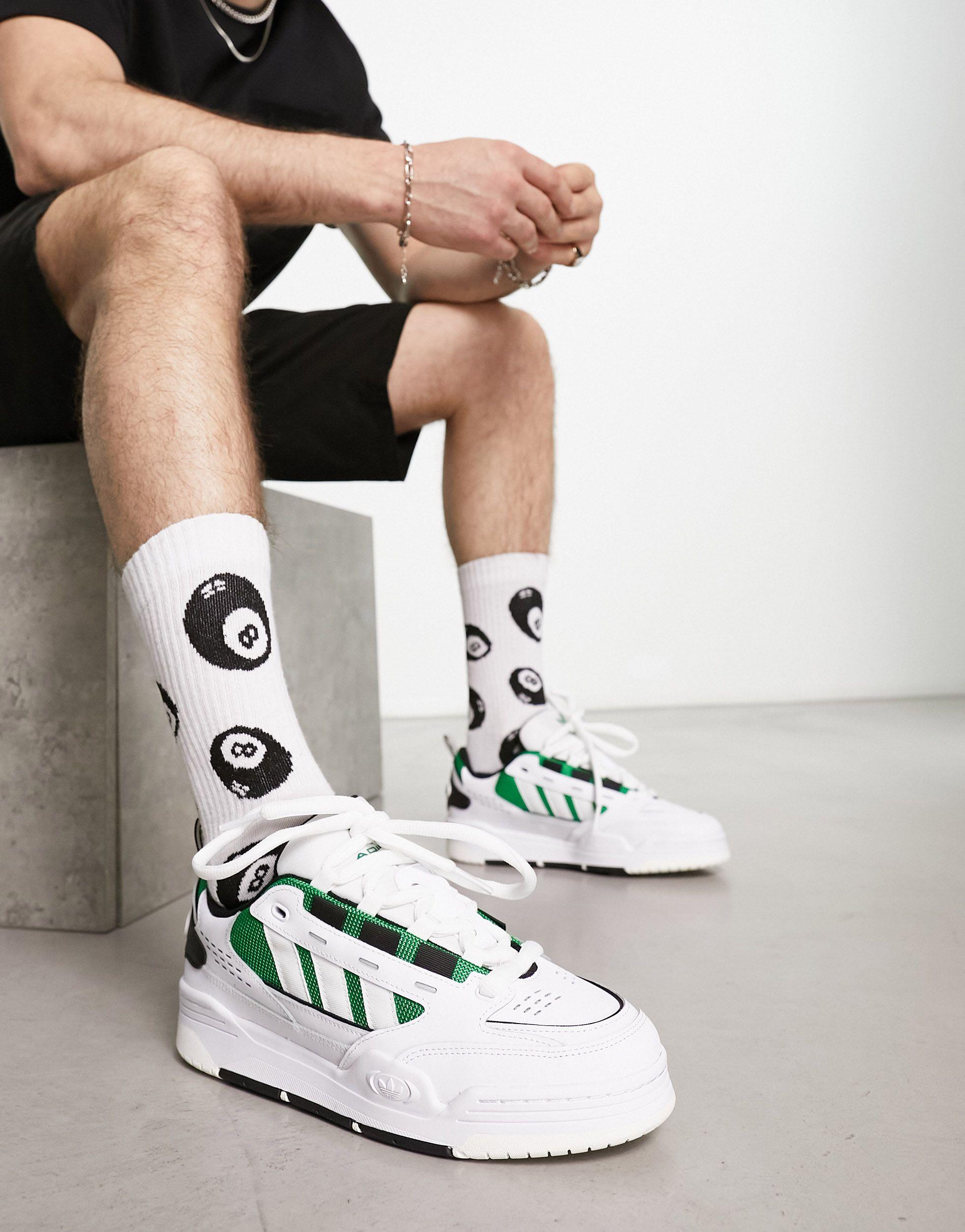 Adi2000 - sneakers bianche e verdi di adidas Originals in Bianco | Lyst