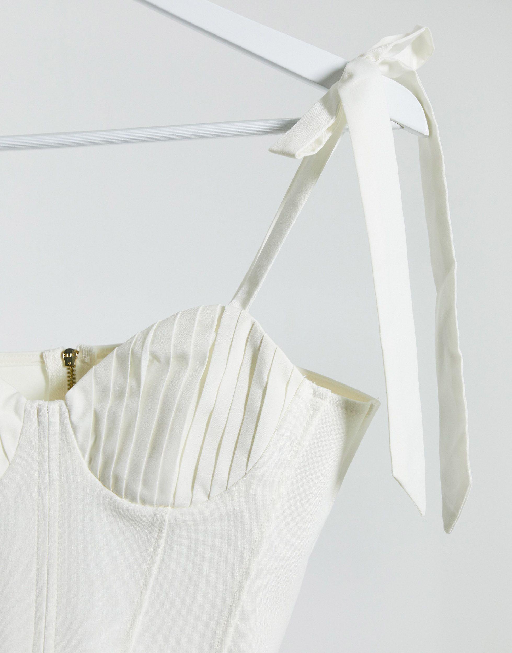 Topshop tie shoulder corset top clearance
