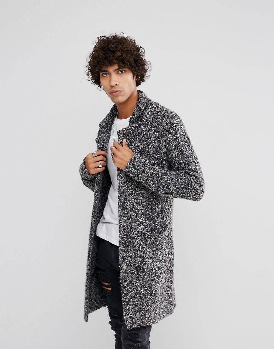ASOS Wool Asos Longline Heavyweight Knitted Duster Cardigan In Charcoal in  Gray for Men - Lyst
