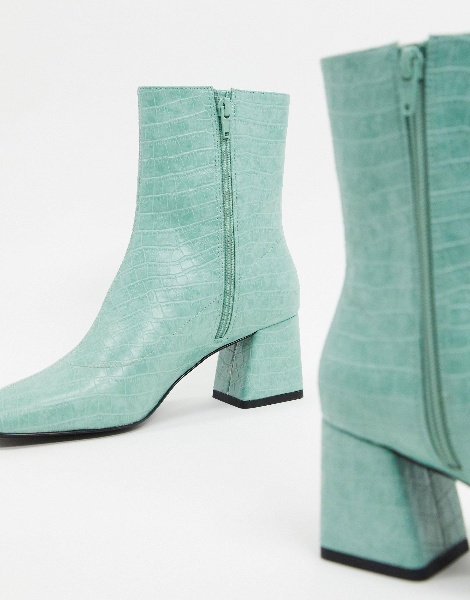 California Green Suede Ankle Boots by Supersoft | Shop Online at Diana  Ferrari