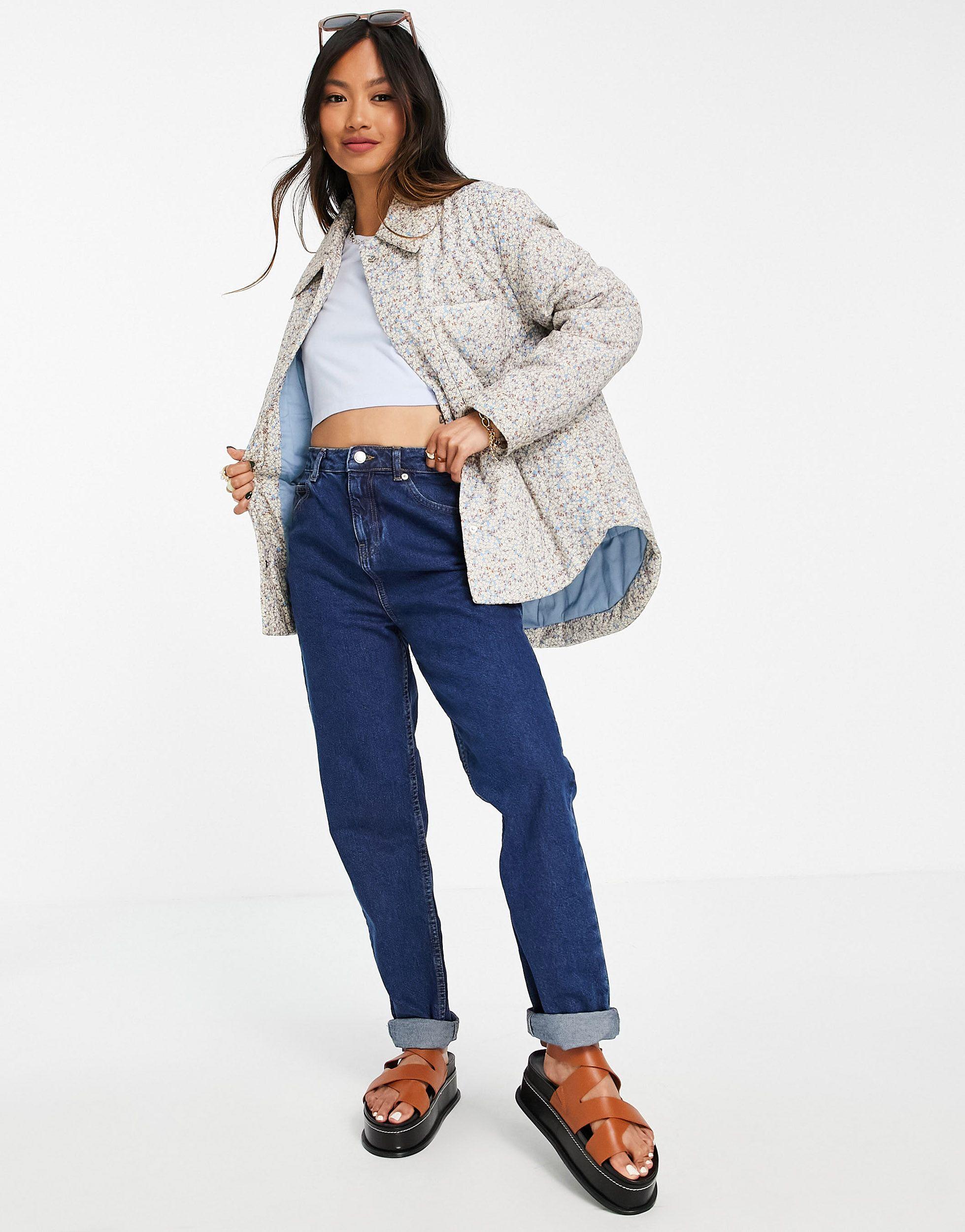 mango printed quilted jacket
