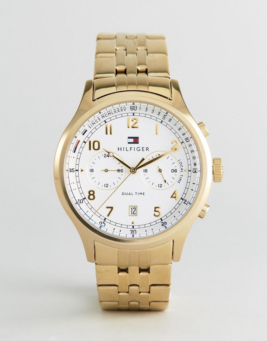 tommy hilfiger watch mens gold