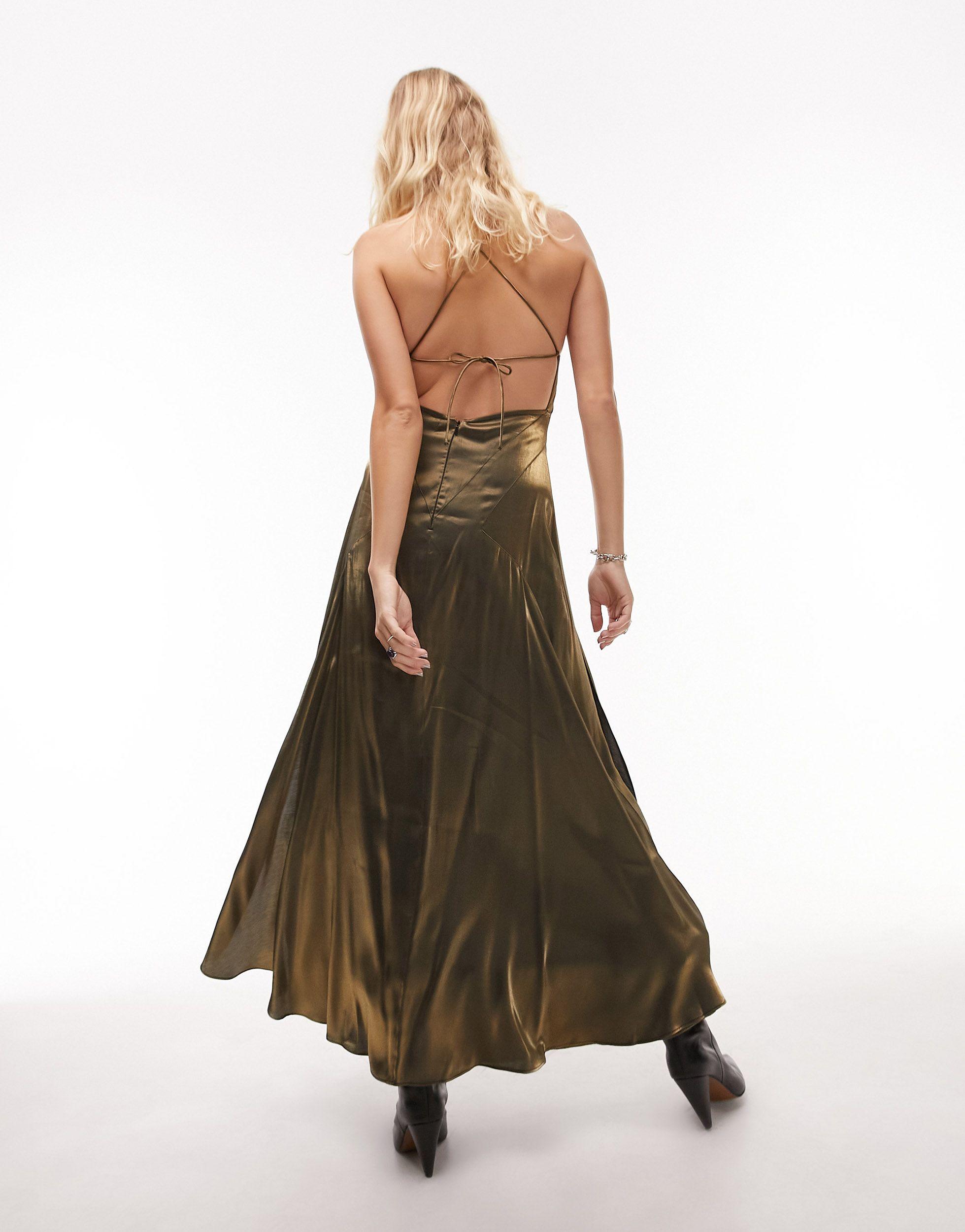 Topshop tie back slip shop