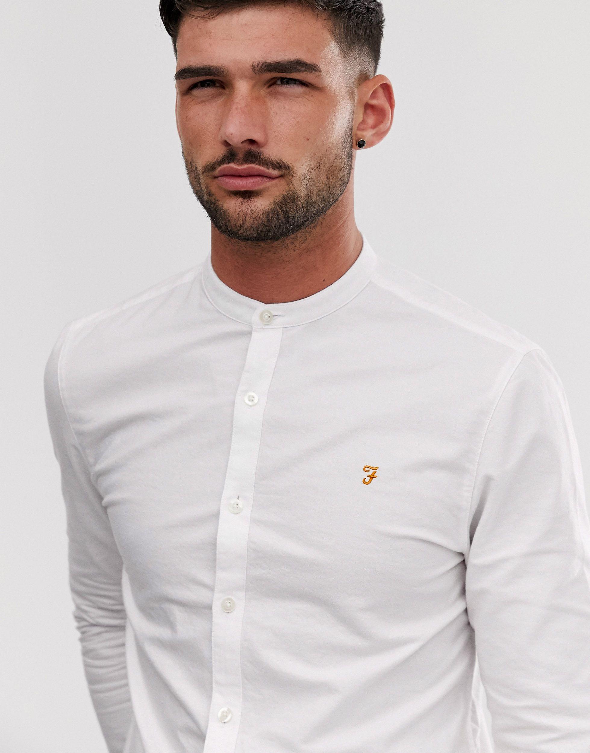 farah white oxford shirt