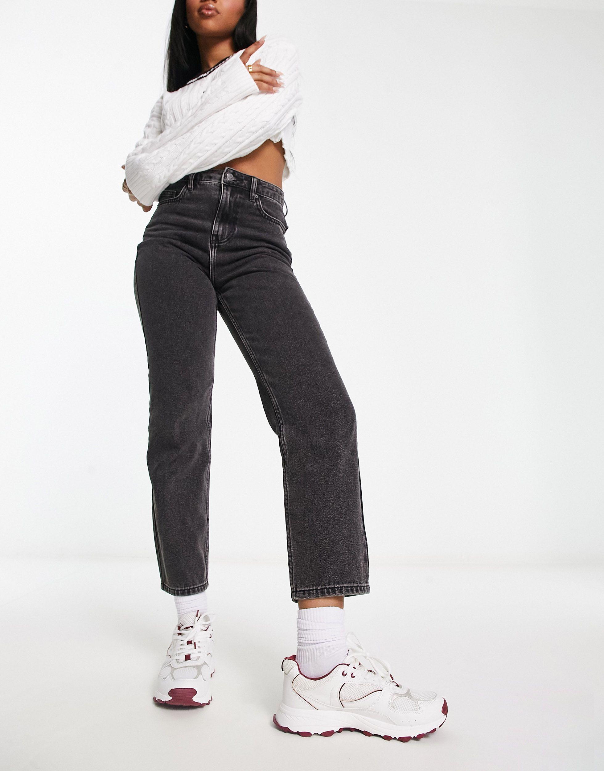 Miss Selfridge Straight Leg Jeans in White | Lyst