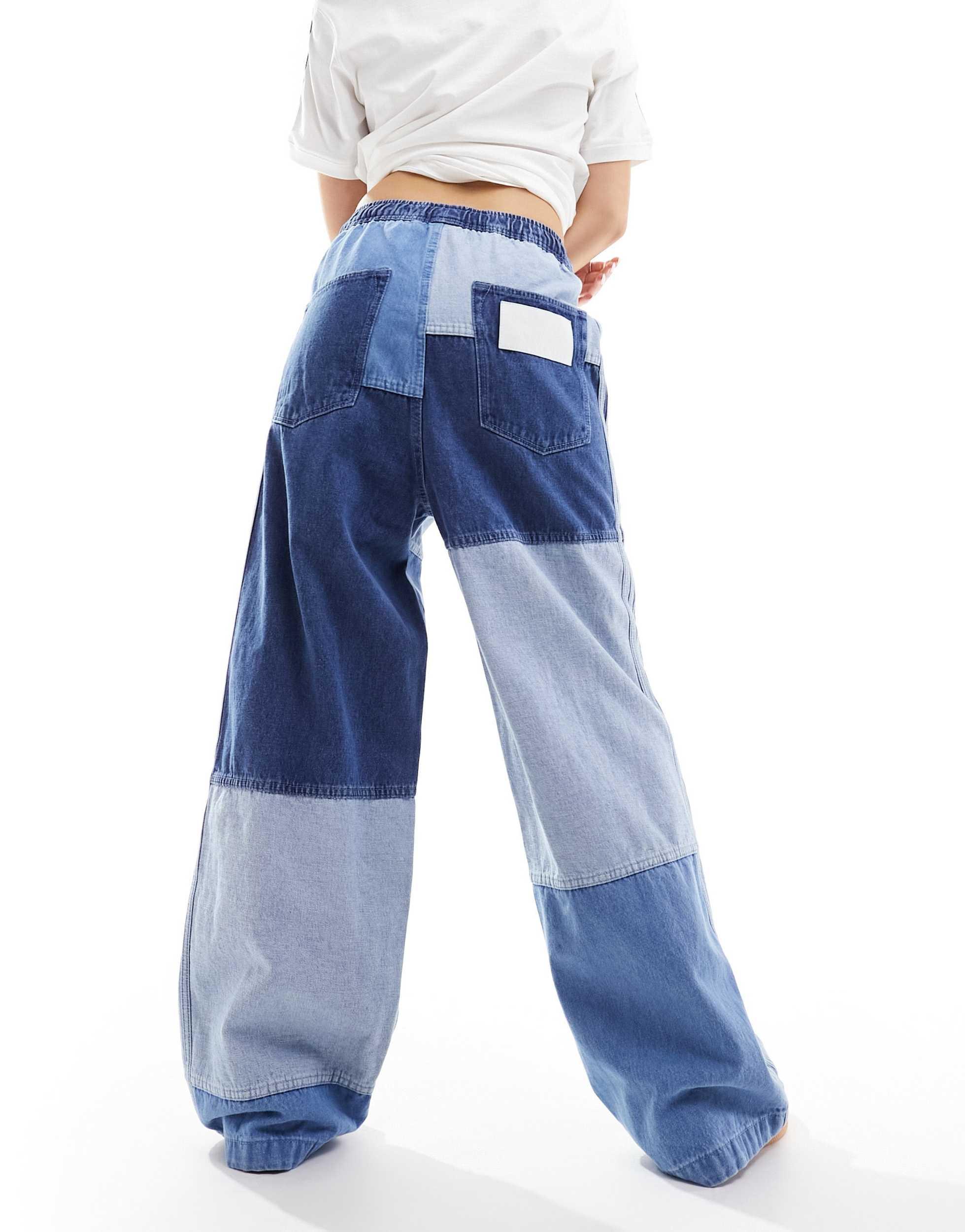 adidas Originals X Ksenia Schnaider Patchwork Denim Jeans in