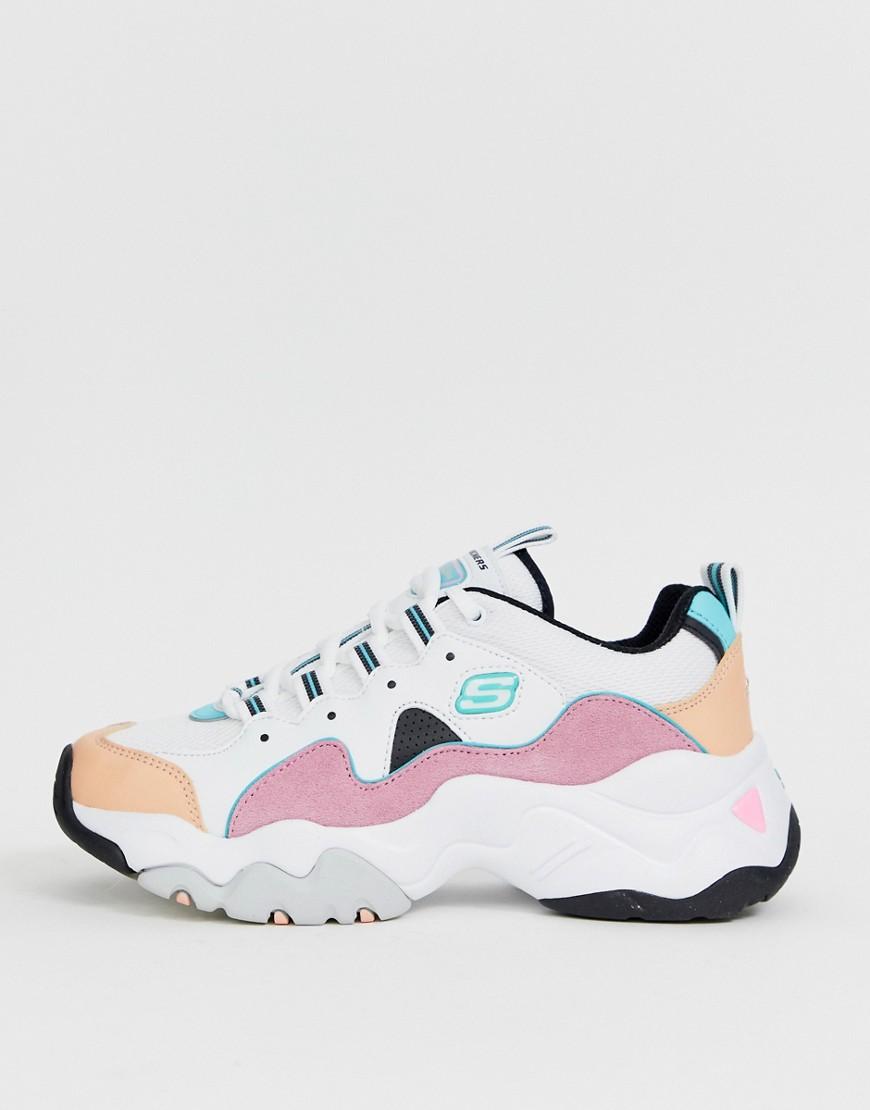 chunky pastel trainers