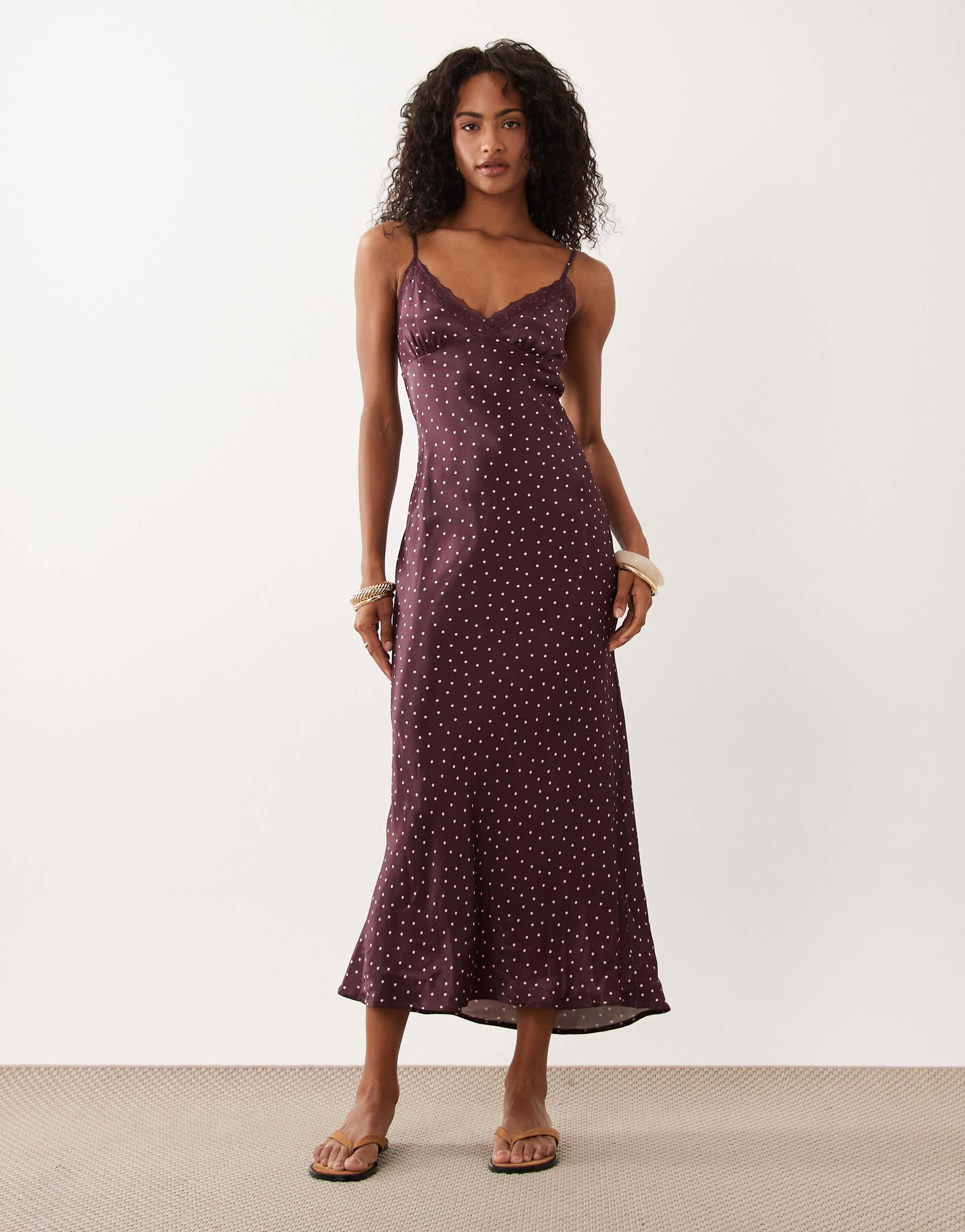 miss selfridge burgundy dress Miss Selfridge long sleeve slash neck maxi dress in burgundy