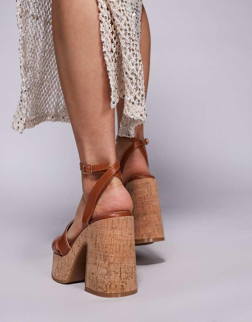 South Beach Sandalias Corcho Tacon Sandalias Plataforma Outfit Con