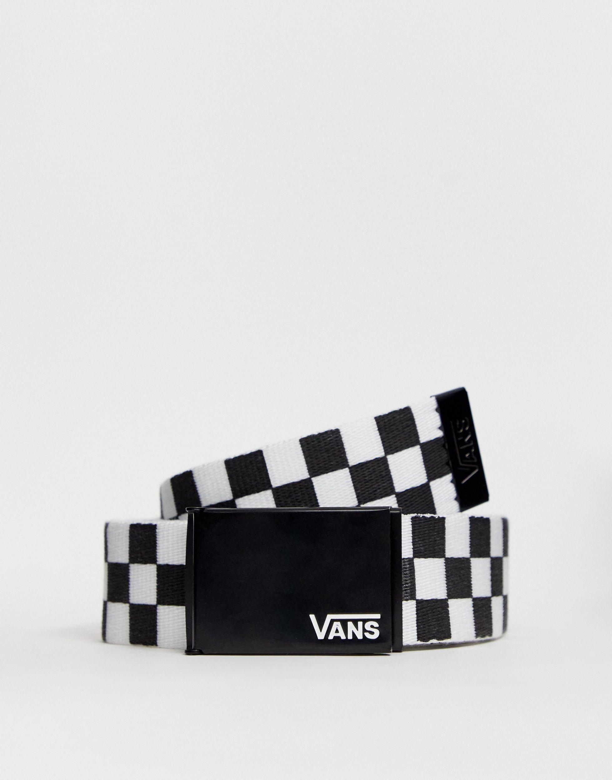 vans checkerboard belt