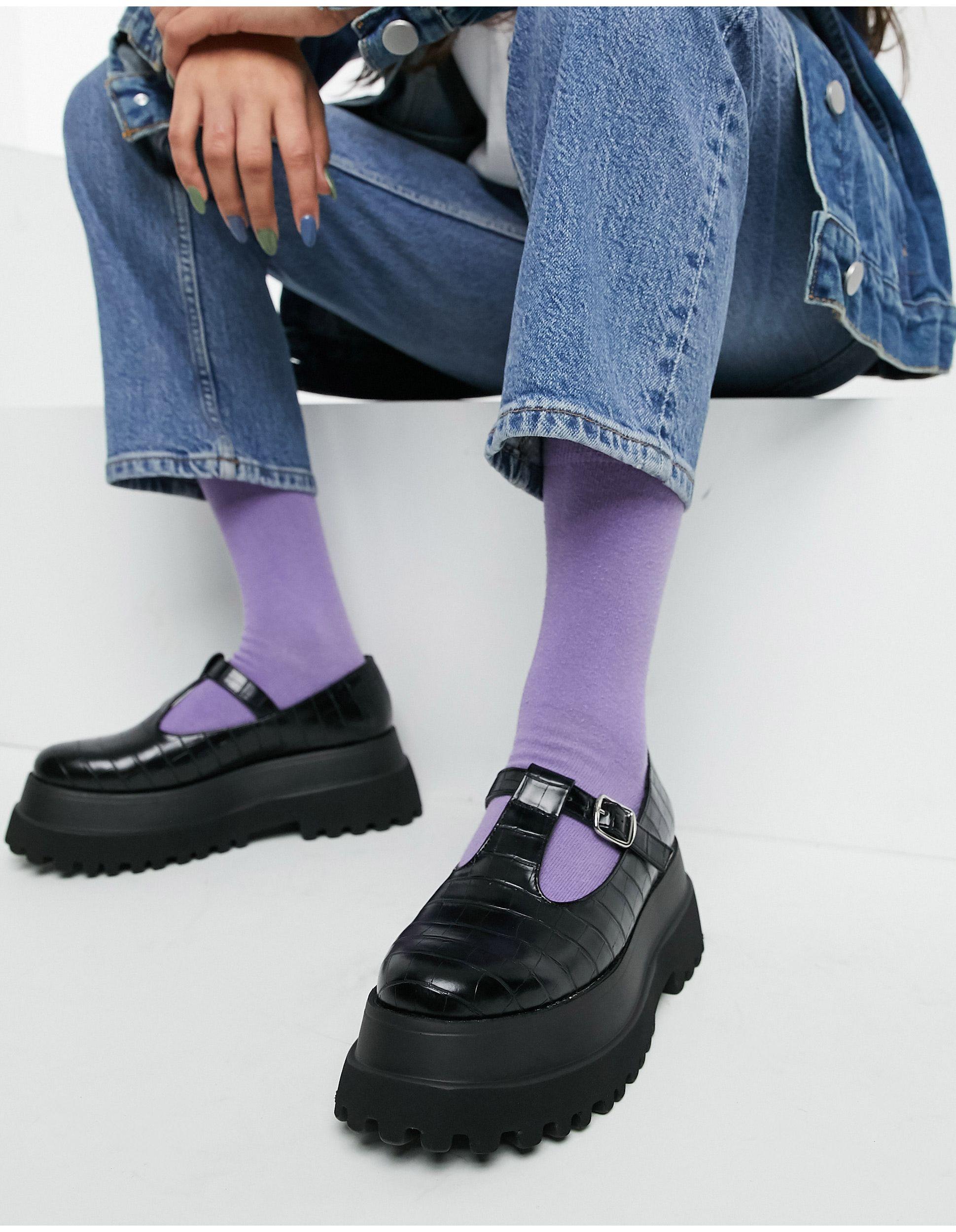 SOLD OUT! SALE! Wide Width Mary Jane (Black) Platform Adult Wide Width Shoes 7w 9w