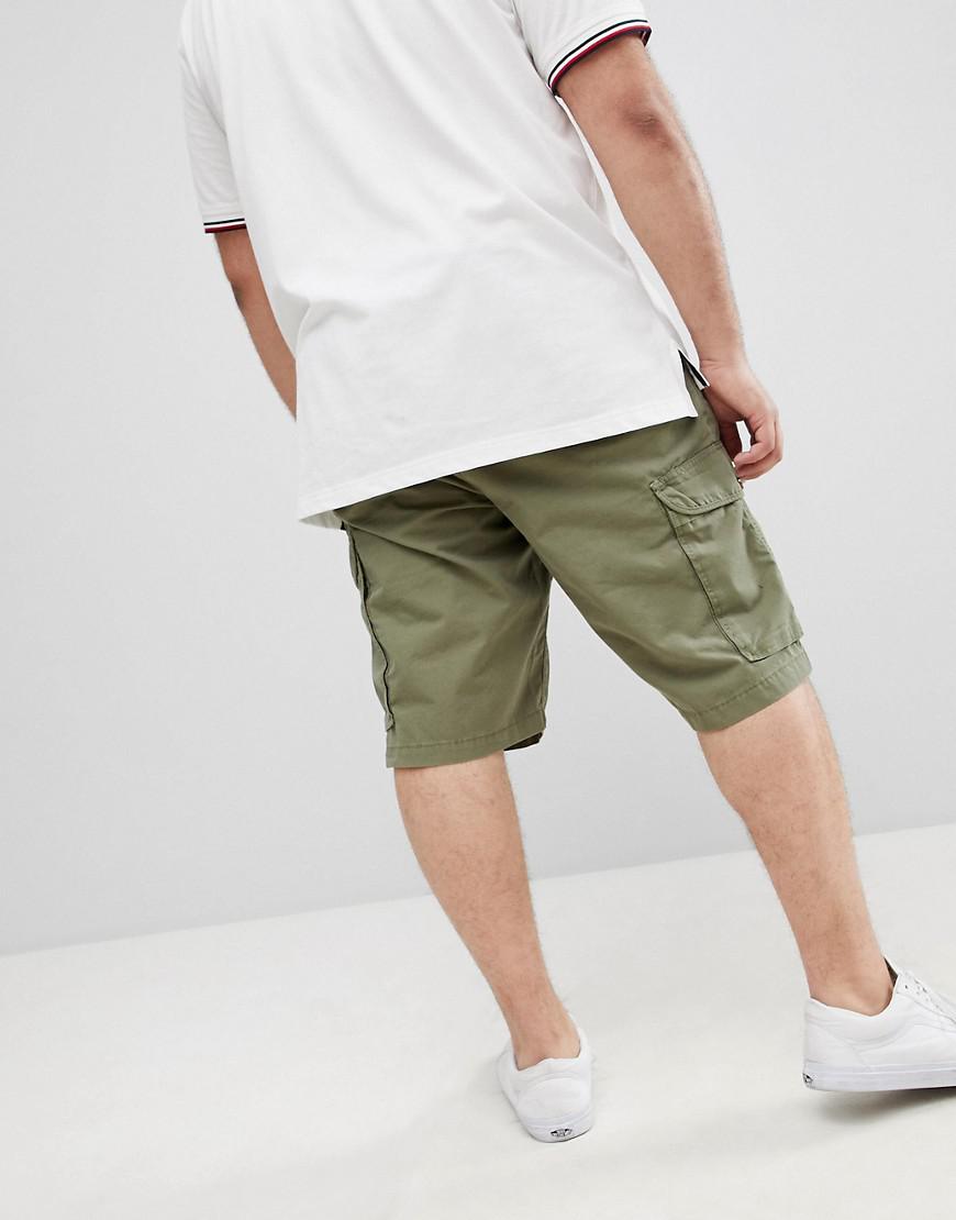 big and tall white cargo shorts