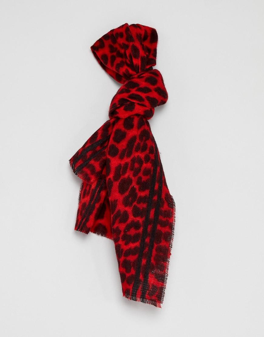 red leopard scarf