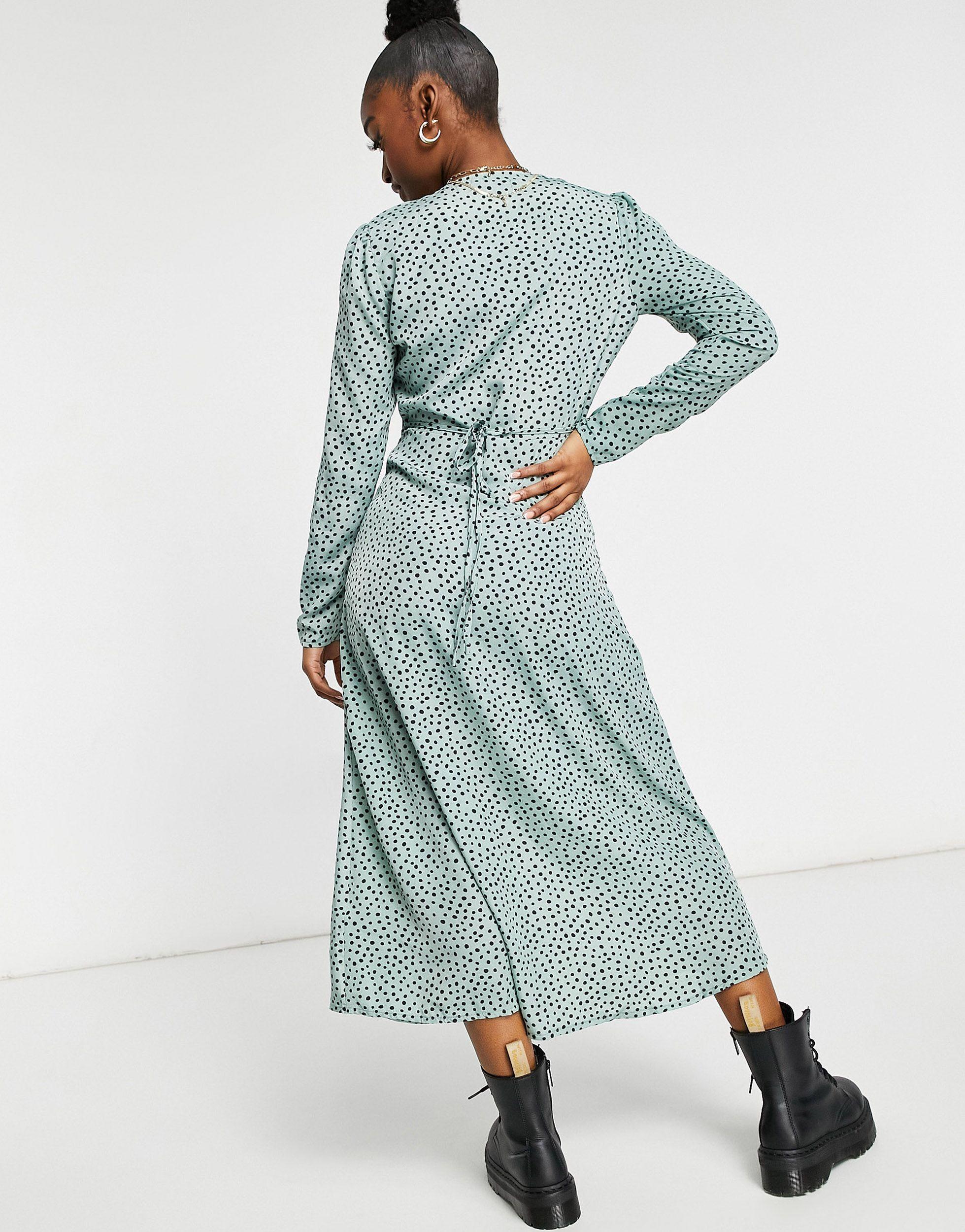 Missguided Synthetic Midi Tea Dress in ...