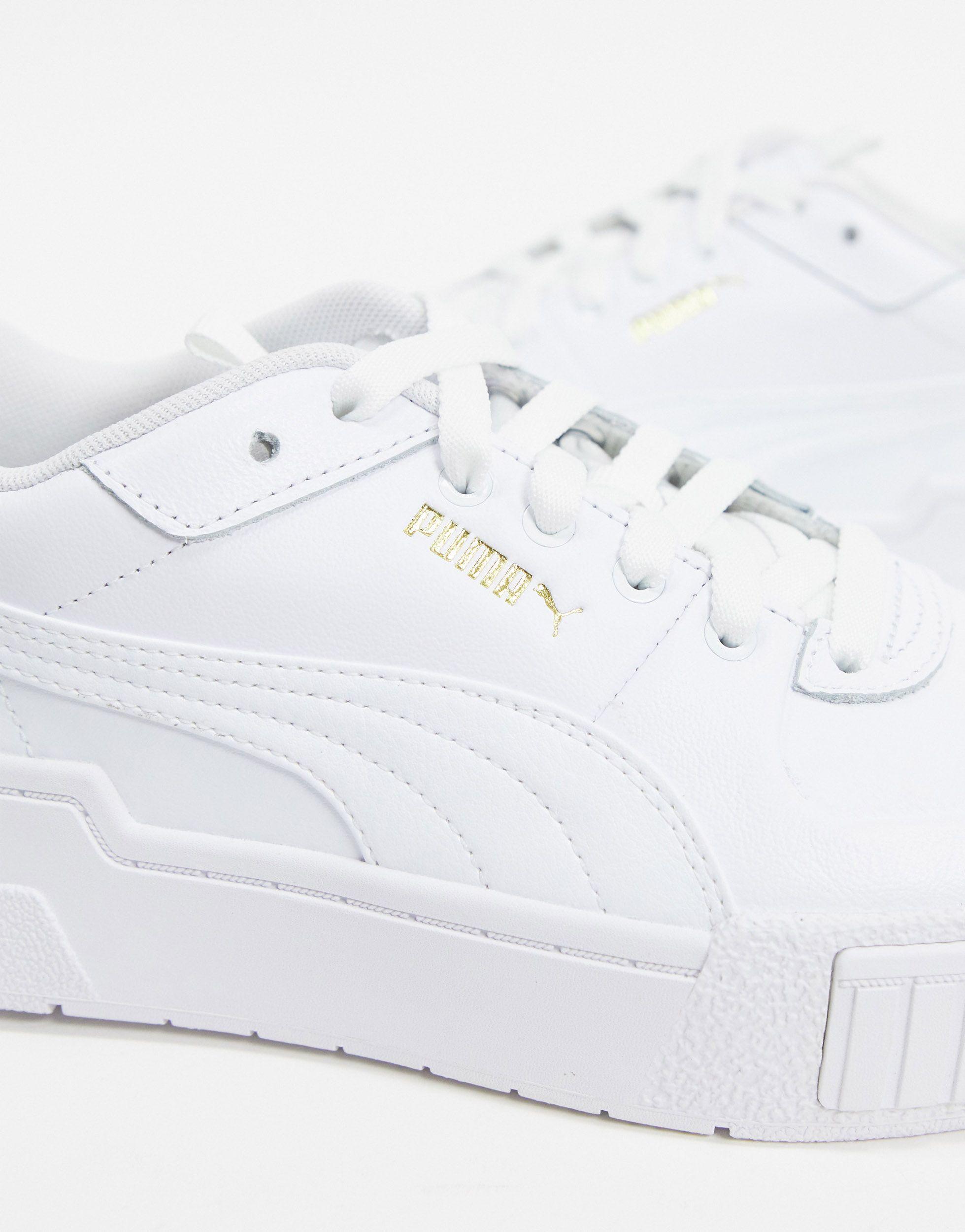 puma cali sport chunky trainers white