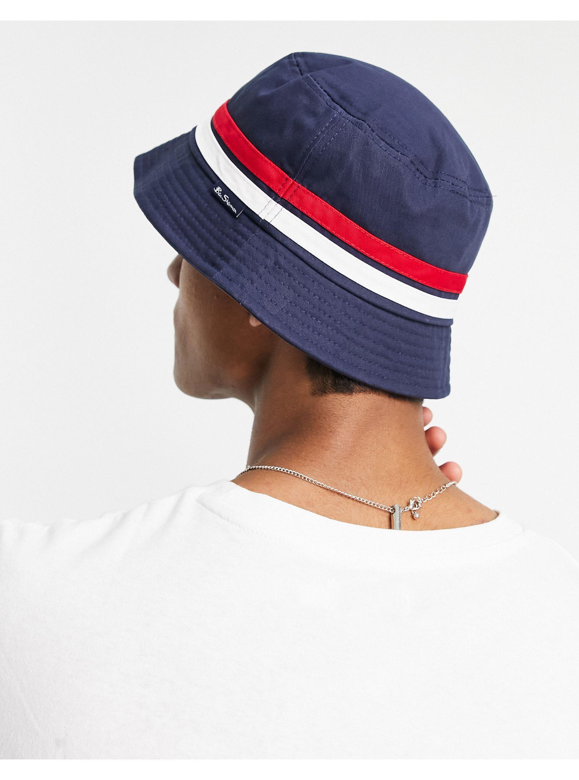 Ben Sherman Bucket Hat With Stripe in 