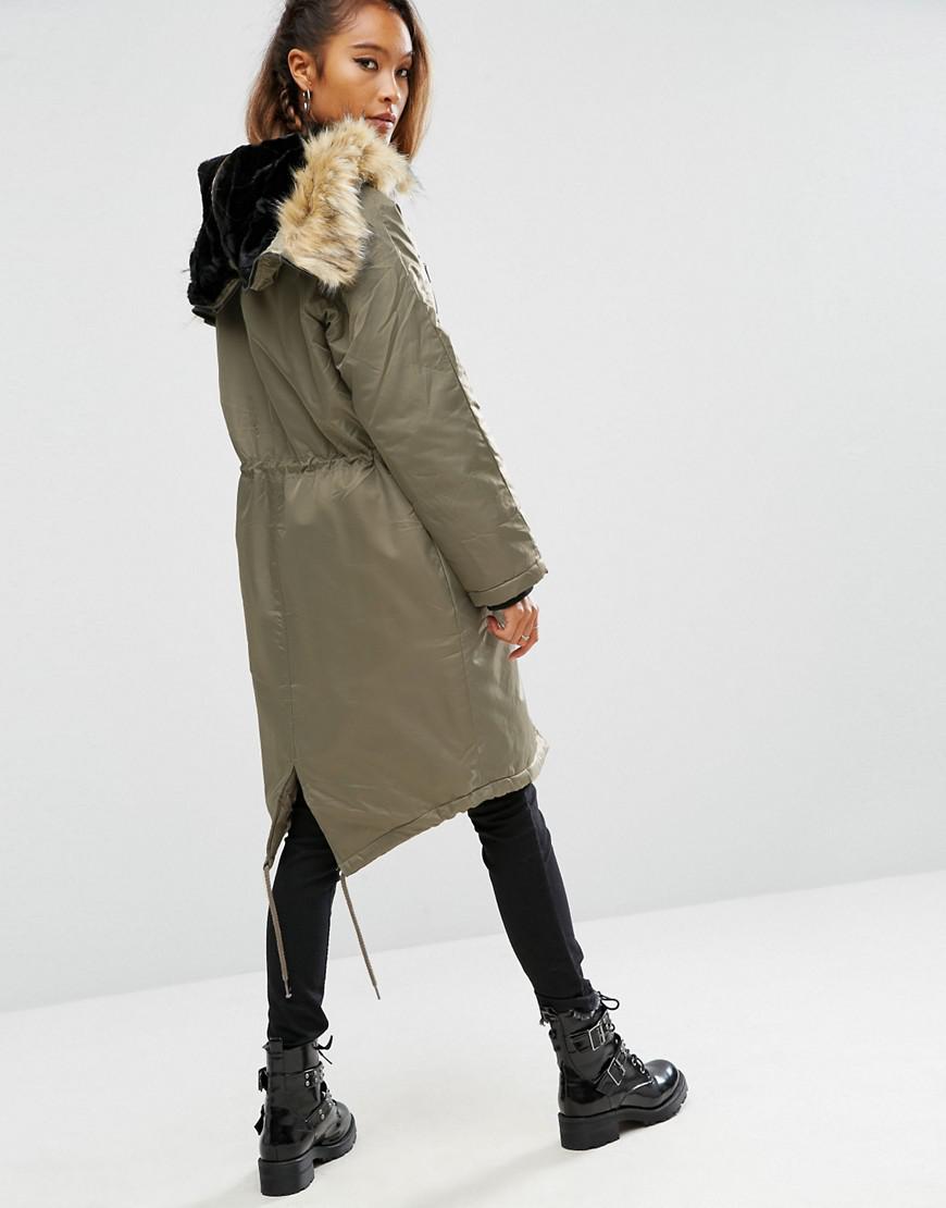 women's parka with fur lined hood