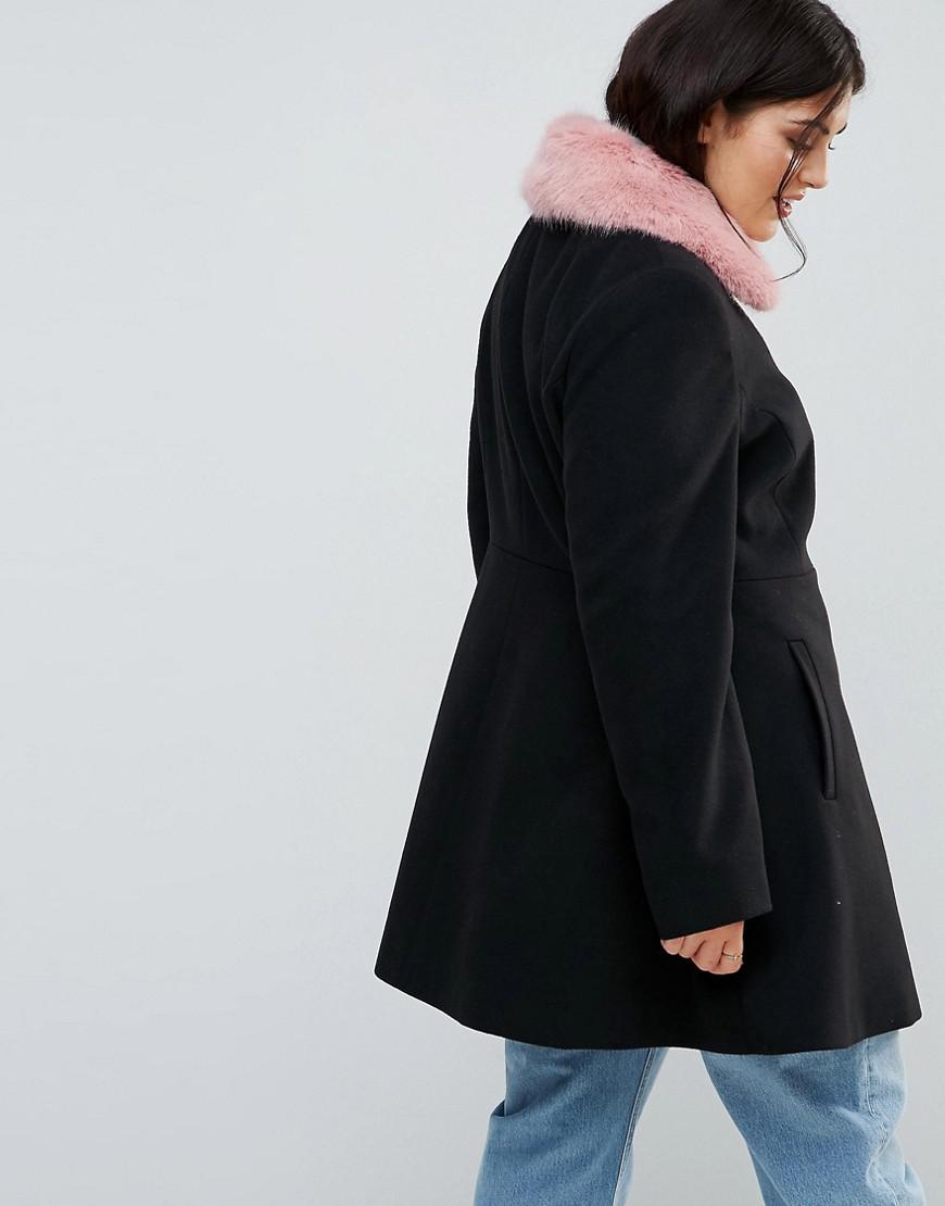 Pink skater coat cheap