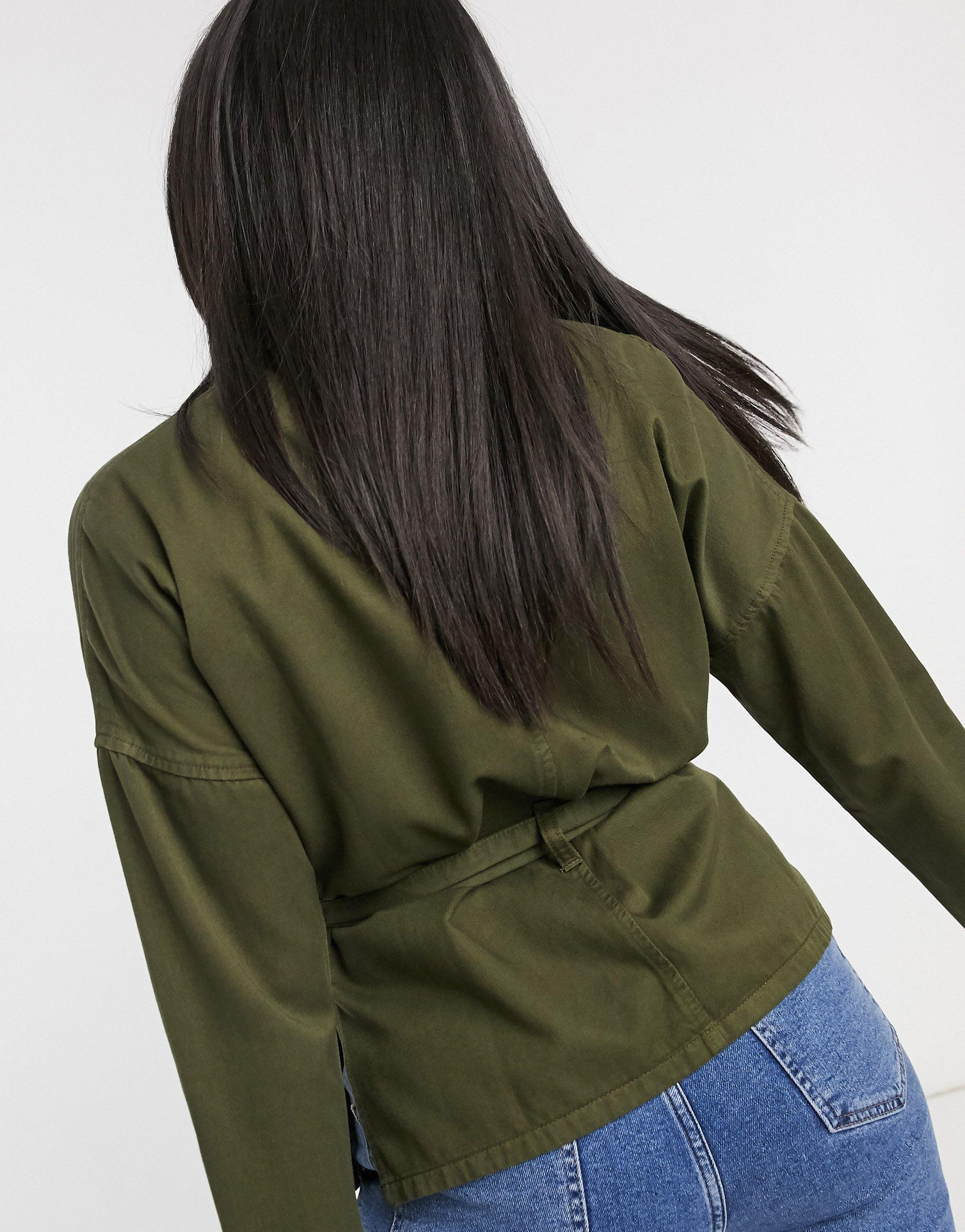 miss selfridge khaki jacket